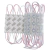 Módulo Injetado Led SMD 7025 mini c/ 3led 12v 1,5w Branco Quente 3000k-3500k