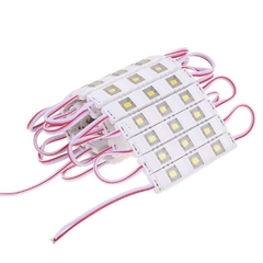 Módulo Injetado Led SMD 7020 c/ 3Led 12v 1,5w IP65 Branco Frio 6000k