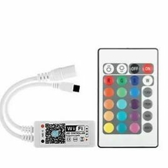 Controle + controladora Wi-fi RGB