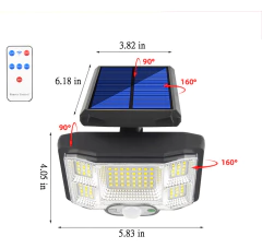 Refletor Solar LED com Sensor de Presença Branco Frio - Center Comp Led