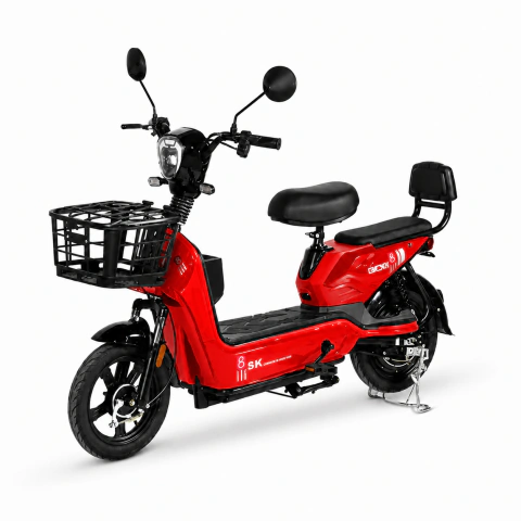 Bicicleta Scooter Elétrica 350w 48v Mobilidade Sem Necessidade Cnh 2 Lugares - centercomp led