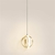 Lustre Led Pendente 2 Anéis Intercalados na internet