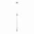 PENDENTE LED GOTA 5W BV METAL E VIDRO DOURADO