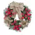 Guirlanda de Natal Premium com Cereja e Laço - 30cm