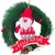 Guirlanda Papai Noel 20cm - Enfeite para porta