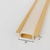 Perfil de Led Slim 17x7 Gold Dourado Para Fita Led 2m