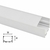 Perfil de led Sobrepor Branco 50x20mm na internet