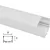 Perfil de led Sobrepor Branco 50x20mm na internet
