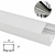 Perfil de led Sobrepor Branco 50x20mm