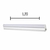 Lampada tubular com calha