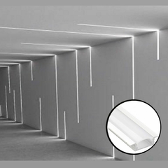Perfil Led Embutir 30x10mm Branco - comprar online