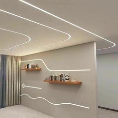 Perfil Flexível Manga de Silicone 200m - Para Fita de Led 12x12 Sobrepor - comprar online