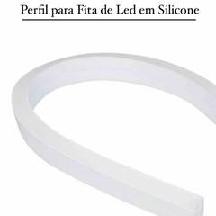 Perfil Flexível Manga de Silicone 200m - Para Fita de Led 12x12 Sobrepor - Center Comp Led
