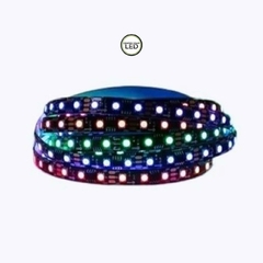 Fita Led 3535 Digital 12v 480 leds IP20 5m + Controlador PRETA