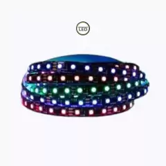 Fita Led 3535 Digital 12v 480 leds IP20 5m + Controlador PRETA