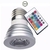 Lâmpada Led Dicroica 3w E27 Cob Rgb Bivolt + Controle