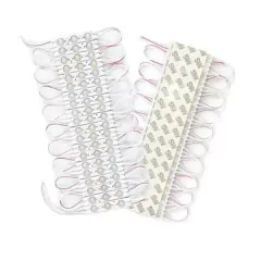 Módulo Injetado Led SMD 7025 Mini c/ 3led 12v 1,5w IP65 Branco Frio 6000k-6500k