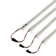 Barra de led com perfil 220V 3528 144 led 6000K