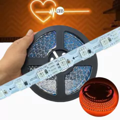 Fita de Led Segunda Geração Dobrável Laranja