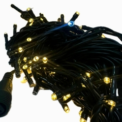 Imagem do Pisca Cordao 100 Led com Strobo 10m - Fio Verde