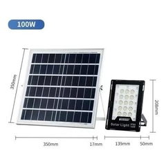 Refletor Solar Rgb 100w Ip66 C/placa Solar