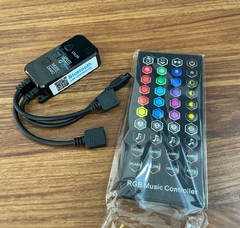 Controle rgb musical bluetooth+controlador com 2 saida