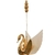 Luminária Mesa Abajur Led Cisne Dourado