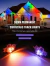 Telhado Iluminado com Led RGBW Digital pelo Cordao de Pontos de Led Modular 