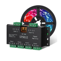 Amplificador de Sinal para Led Rgb DIgital SP901E