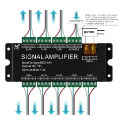 Amplificadora de Led 8 saidas