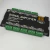 Amplificador de sinal para LED RGB digital com 8 saídas AHC8, com conexões verdes e iluminação colorida ao fundo