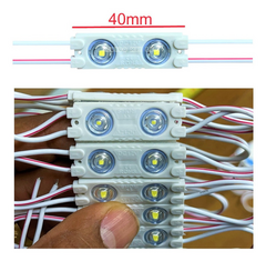 Módulo Injetado Led SMD 7025 2 Led c/ lente 12v 1w IP65 Branco Frio - comprar online