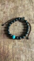 Pulseira Hematita com Howlita Turquesa - comprar online