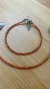 Pulseira Ágata Laranja 2mm na internet