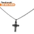 Crucifixo Papa Francisco Pequeno - Platina - comprar online