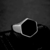 Anillo Hexagono Plateado - Poppe