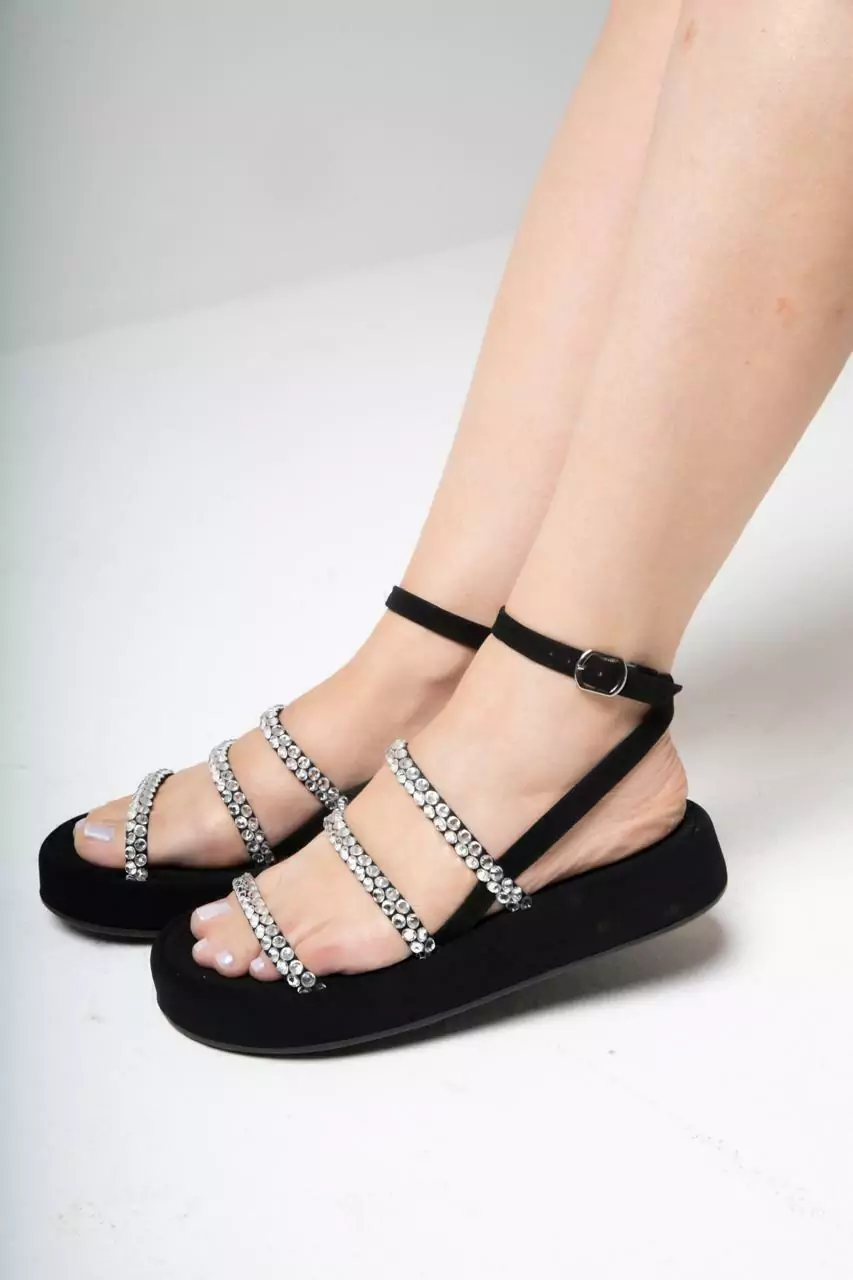 SANDÁLIA FLATFORM CIBELE BLACK