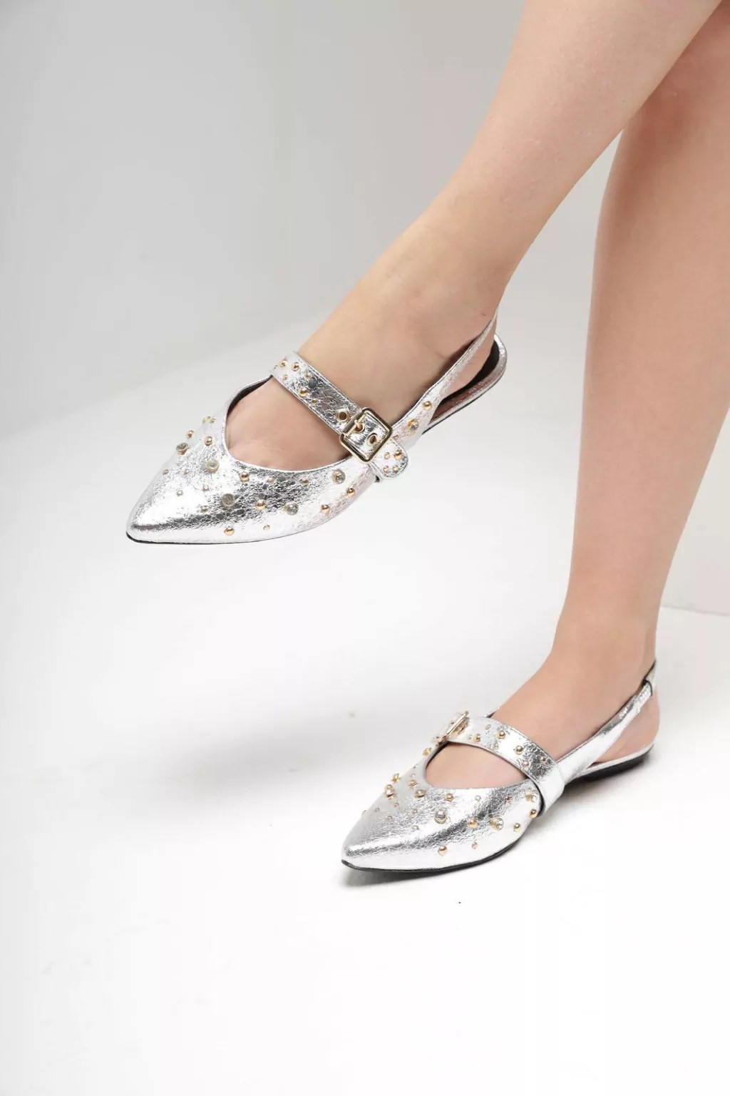 SLINGBACK AGNES RASTEIRA PRATA