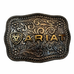 Fivela Ariat Floral Dourada/Prata 7015