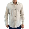 Camisa Masculina MX72 Fit ML Xadrez Areia/Preto 22037.2