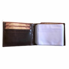 Carteira Frision Café Craquelada Cavalo/Cruz CF03 - comprar online