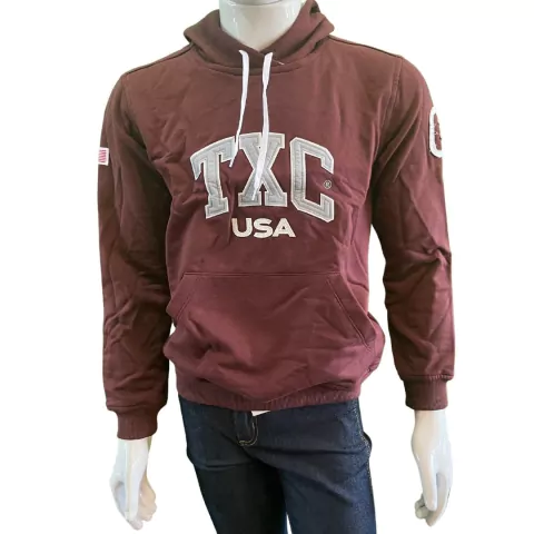 Moletom Masculino TXC Custom ML Bordado Bordo 3293