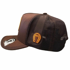 Boné Infantojuvenil MangaLarga Marchador Marrom/Caramelo BN282 - comprar online