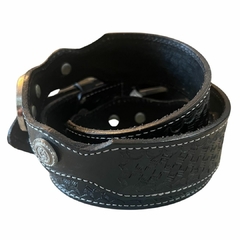 Cinto Couro Mangalarga Marchador Onda Preto 05.23 - comprar online