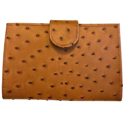 Carteira Cincow Feminina Avestruz Guarana CW9033.1