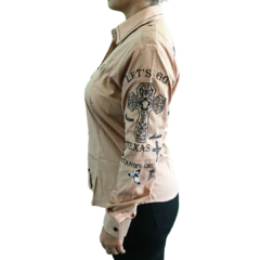 Camisete Country E Cia Cruz Castanho 3173 na internet