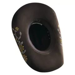 Chapéu Mundial Americano Aveludado Gold Flowers Marrom 8057 - comprar online