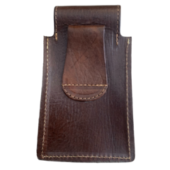 Bainha Para Celular Couro Símbolo MM Café BT12.2 - comprar online