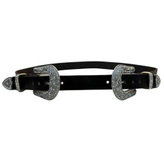 Cinto Pyramid Couro 2 Fivelas Natural 6029