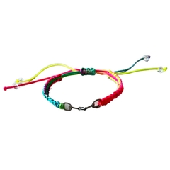 Pulseira EL Macramê Color/Chumbo PL18.2